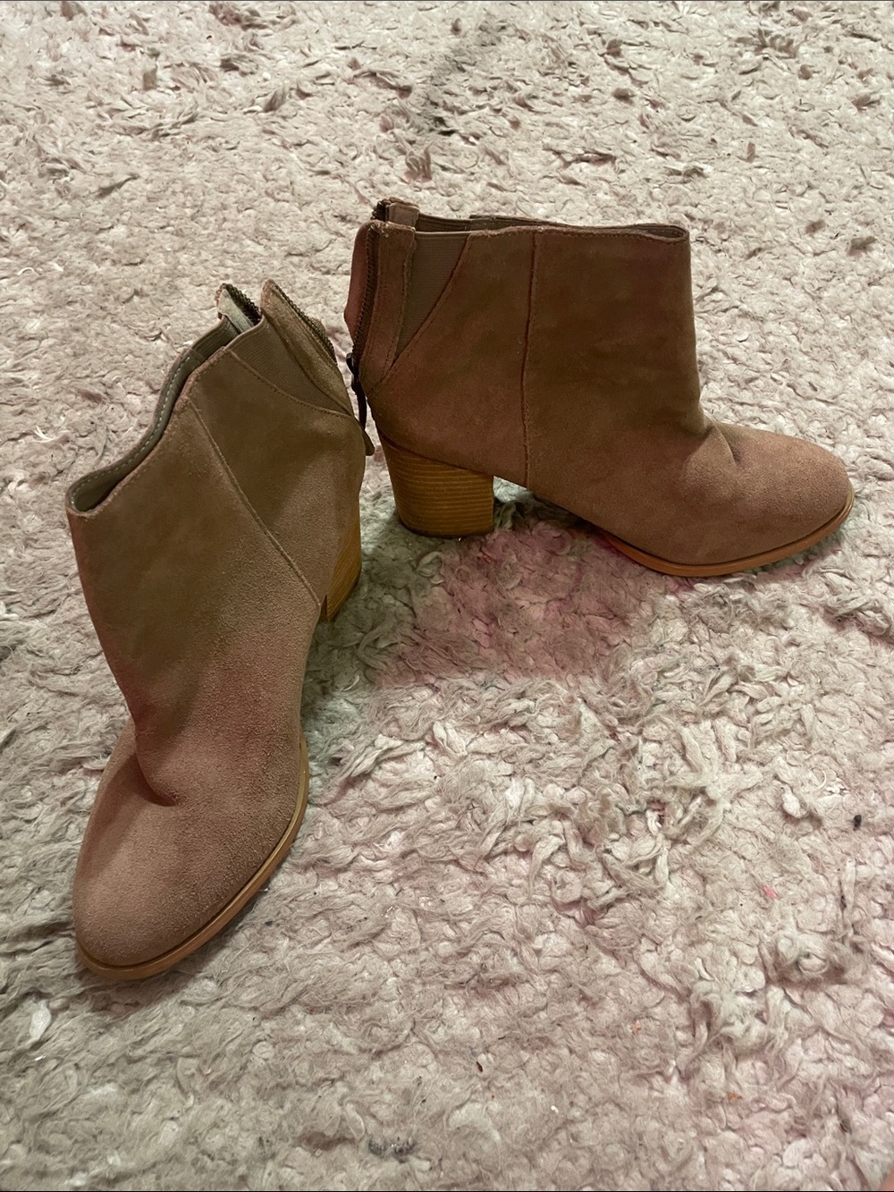 Urban Outfitters Taupe Suede Ankle Booties
